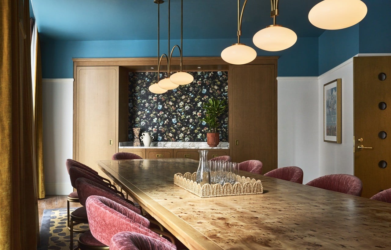 A meeting space at Fidelity Hotel Cleveland