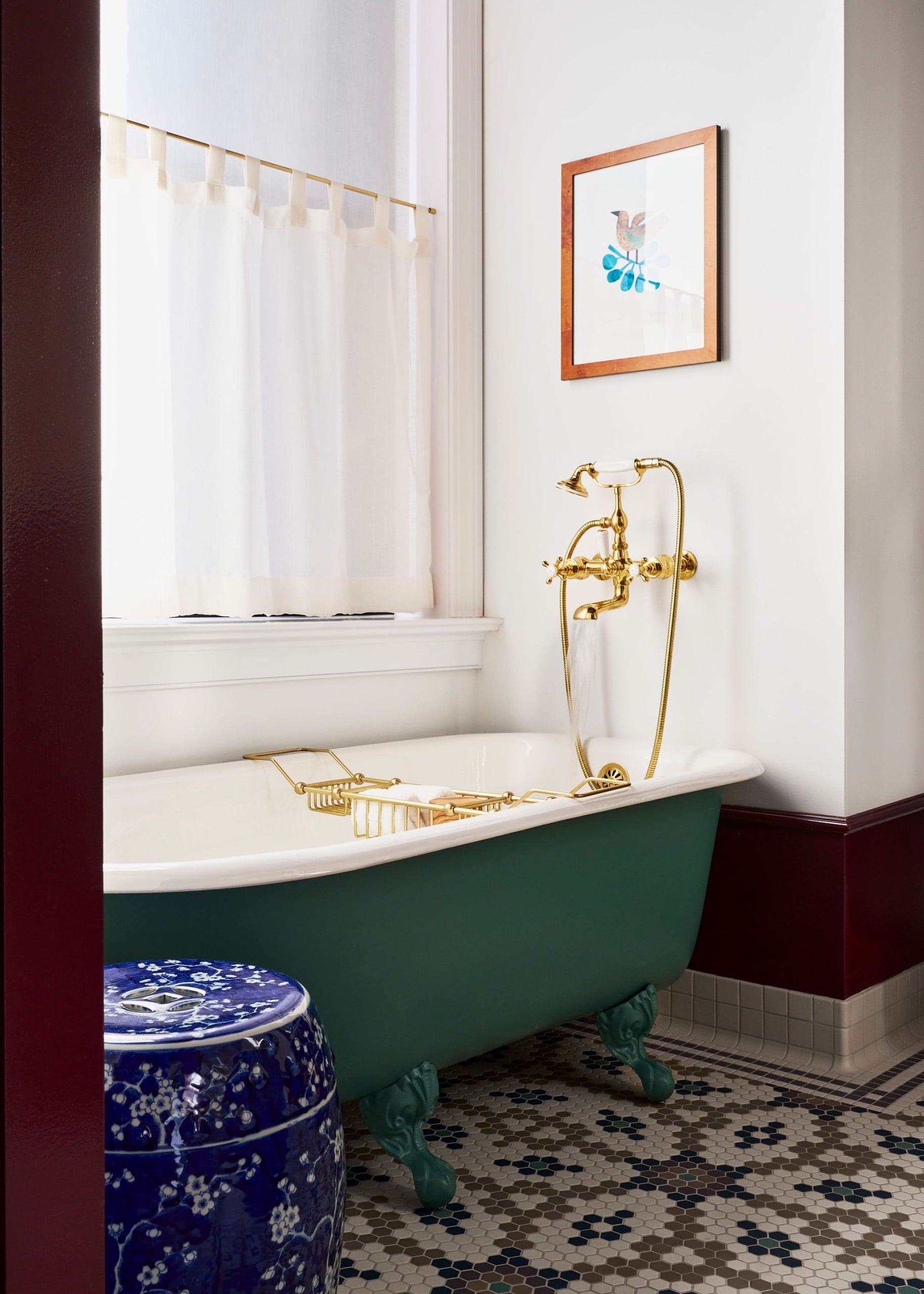 A clawfoot tub at Fidelity Hotel Cleveland